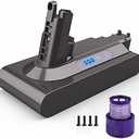 YABER 6000mAh V10 Battery Replacement 25.2V Battery for Dyson Cyclone V10 Animal V10 Absolute V10 Motorhead V10 Fluffy V10 Total Clean SV12 Cordless Stick Vacuum Cleaner with V10 Filter