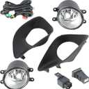 WFLNHB 1 Pair of Fog Lights Kit Replacement for Toyota Yaris Sedan 2007-2011 Fog Bumper Fog Lamps Passenger & Driver Side
