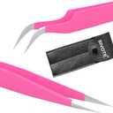 SIVOTE Lash Extension Tweezers Fiber Tips, Set of 3