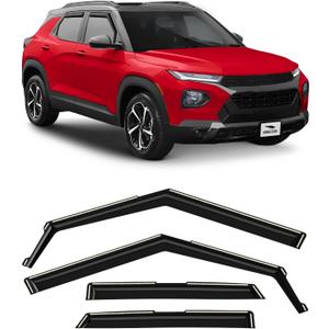 Voron Glass in-Channel Extra Durable Rain Guards for Chevrolet (Chevy) Trailblazer 2021-2025, Window Deflectors, Vent Window Visors, 4 Pieces - 200678