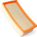 VF130H Flat Filter for HEPA Compatible with Bosch VAC090 VAC140 Series Dust Extractors, for Dry-Vacuuming Flat Pleated Paper