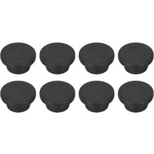 MECCANIXITY 8pcs T-Shaped Silicone Plugs 19mm 3/4 Inch Dia Snap in Plug Hole Seal Cover Round Rubber Stopper for Kitchen Rubber Bulkheads Waterproof Sealing Plugs Black