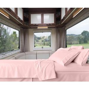 RV-Sheets (70" X 80") RV Camper King Sheet Set 400 Thread-Count 100% Egyptian Bedsheet Motorhomes, RV, Camper, Boat, Soft-Luxury-Breathable 15-Inch Deep Pockets 4-Piece RVSheets - Pink Solid