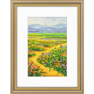 Golden State Art,12x16 Ornate Picture Frame Holds 8x12 Photo,Champagne Gold