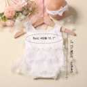 Ylsteed Newborn Photography Outfits - Lace Romper with Headband for Girls Photo Shoot