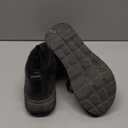 Men's Orthopedic Diabetic Winter Boots: Wide Toe Box Dress Comfortable Arch Support Plantar Fasciitis Leather Oxfords Walking Shoes, Casual Warm Ankle Mid Boots for Foot and Neuropathy Pain Relief (9.5 Wide, K1-black)