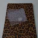 Seorsok Compatible with New MacBook Air 13.6 inch Case 2022 Release A2681 M2&A3113 M3, Elegant Leopard Grain Leather Plastic Hard Shell Case with Keyboard Cover, Brown