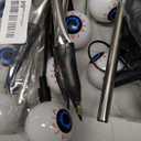 LEWIS&WAYNE Solar Halloween Pathway Lights 3 Pack Eyeball Stake Lights Outdoor 2 Modes Cool White LEDs for Garden Yard Patio