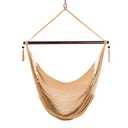 Large Caribbean Hammock Chair - 48 Inch - Polyester - Hanging Chair - tan