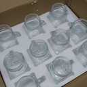 Glaver's Set of 10 Ice Cold 16 Oz. Mason Drinking Glasses With Handles. Quality Refreshing Ice Cold Embossed Logo Jars for Beverages, Cocktails, Shakes, Smoothies, Sodas, Juice.