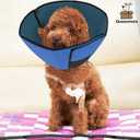 Queenmore Dog Cone XL, Soft Dog Cones for Large Dogs After Surgery, Cone for Dogs to Stop Licking, Elizabethan Collar for Pet, Alternative to Recovery Collar for Large Breeds, Blue XL (Blue)