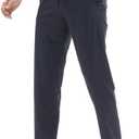 Fliwos Men's Sweatpants, TriProof Stretch Track Pants with Zipper Pocket Drawstring Joggers Lightweight Pants Size M