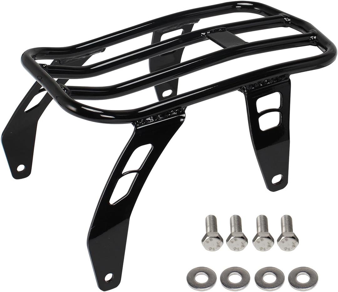 Motorcycle Luggage Rack Rear Passenger Backseat Compatible with Indian Scout Bobber Twenty Sixty 2018-2023 Curved Luggage Rack