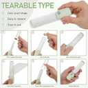 NOLITOY Compact Lint Roller with 3 Rolls Replaceable Sticky Paper - Portable Pet Hair Remover for Clothes, Furniture, and Travel Essentials Household Use