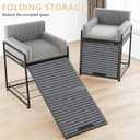 Dog Window Perch with Stairs and Storage,Pet Stairs Ramp with Seat