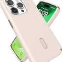 Speck iPhone 15 Pro Case - ClickLock No-Slip Interlock, Built for MagSafe, Drop Protection - Scratch Resistant, Soft Touch 6.1 Inch Phone Case - Presidio2 Pro Bleached Bone/Heirloom Gold/Hazel Brown