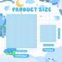 Resurhang 100 Pack Baby Shower Napkins for Boy 5" x 5" Embossed Footprints 2-ply Blue Disposable Paper Cocktail Napkin for Baby Shower Gender Reveal Party Pregnancy Announcement Beverage Table Decor