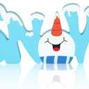 Winter Table Decor Wooden Snow and Snowman Blue Christmas Decorations for Office Desk Farmhouse Home Office Kitchen Shelves Decorative (Snow)