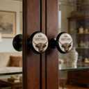 4 Pack Hello Sweet Cheeks Funny Kitchen Cabinet Knobs Acrylic Round Drawer Pulls for Dresser Cupboard Door Handles