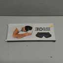 MAAKEKEE Sleep Eye Mask Weighted for Side Sleeper Men Women,3D Contoured Sleeping Mask with Adjustable Strap No Eye Pressure 100% Blockout Soft Comfortable Eye Cover for Travel,Nap,Meditating,Black