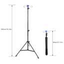IV Intravenous Foldable Pole Stand, Portable Collapsible IV Pole Stand 4 Hook 3 Leg, IV Poles with 4 Hanging nets for Wheelchair Infusion Stand for Hospitals Clinics Wheelchairs and Beds (Black)