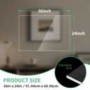24X36 Plexiglass Sheets 1/4 ” Thick,6mm Clear Acrylic Sheet 2 Pack