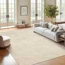 Valenrug Washable Rugs 5x7 - Non Slip 5x7 Area Rugs for Living Room, Stain Resistant Area Rugs for Bedroom, Foldable Machine Washable Area Rug(5'x7', Beige)