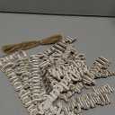 25 Pcs Names of Christ Ornaments Christmas Tree Decoration Wooden Names of Jesus Christian Ornament with Hemp Rope for Xmas Party Favor Decor