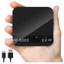 Coffee Scale with Auto Timing, Mini Rechargeable Espresso Scale with Timer, 2kg/0.1g High Precision Scale for Espresso and Pour-Over Coffee with Brewing Assist Modes