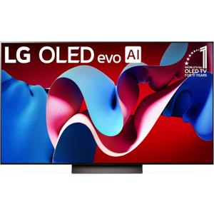 LG 77-Inch Class OLED evo C4 Series Smart TV 4K Processor Flat Screen with Magic Remote AI-Powered with Alexa Built-in (OLED77C4PUA, 2024)