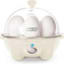 DASH Rapid Egg Cooker: 7 Egg Capacity Electric Egg Cooker for Hard Boiled Eggs, Poached Eggs, Scrambled Eggs, or Omelets with Auto Shut Off Feature - Cream (7 Eggs)