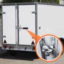 LONFFERY Cargo Trailer Cambar Cam Bar Lock, Trailer Door Latch for Folding Ramp Door