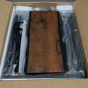 Huuger Nightstand with Charging Station, 27.6 Inch Bedside Table with Fabric Drawers, End Table with USB Ports and Outlets, Night Stand for Bedroom, Rustic Brown