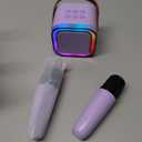 Mini Karaoke Machine for Kids, 2026 TOP Toys Birthday Gifts Ideas for Girls Ages 4, 5, 6, 7, 8, 9, 10, 12+ Years Old, Portable MP3 Player with 2 Wireless Mics for Family Home Party (Light Purple)