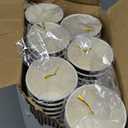 Lamosi 8 oz Disposable Coffee Cups - 120 Pack, Insulated Corrugated Paper Cups, Kraft Ripple Wall Cups for Hot Beverage or Cold Drinks (Black)