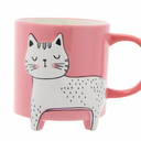 Core Home Cat Footed Mug 16 oz - Pink