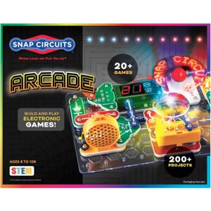 Snap Circuits Arcade, Electronics Exploration Kit, Stem Activities for Ages 8+, Full Color Project Manual (SCA-200)