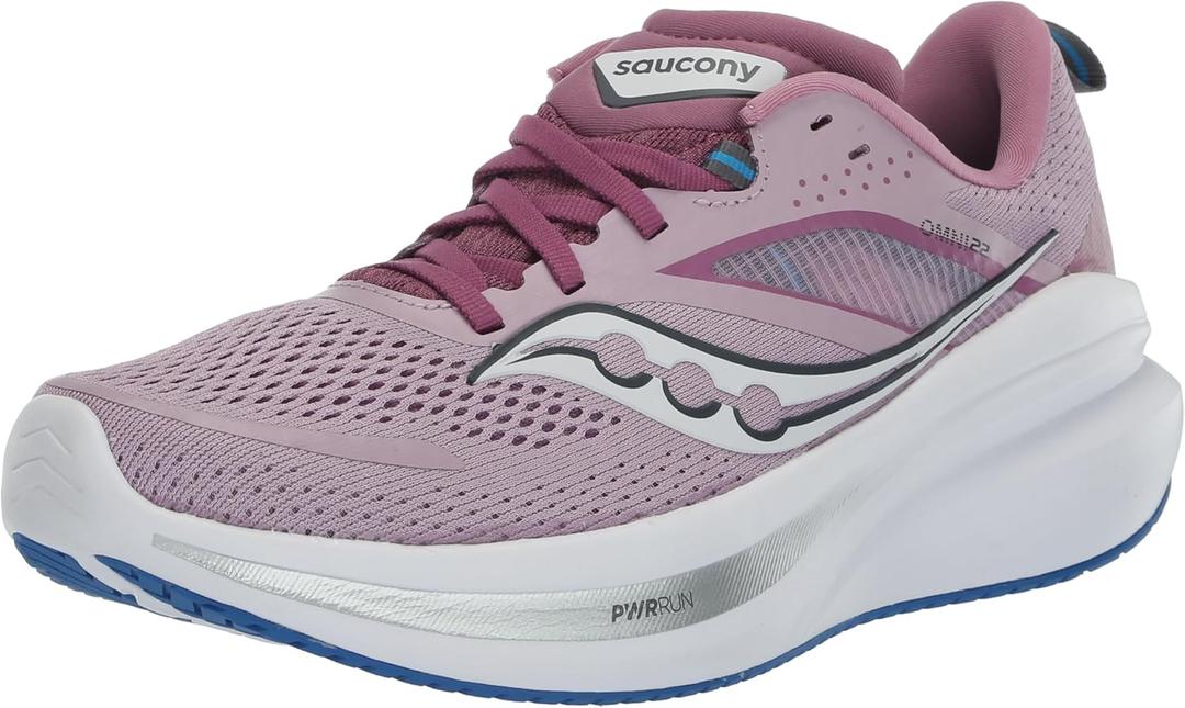 Saucony Women's Omni 22 Sneaker (9, Orchid/Cobalt)