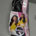 Sensationnel Instant Weave Half Wig - 4 Synthetic Blendwig Adjustable Drawstring for Seamless Hair Blending (1B OFFBLACK)