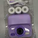 Kids Instant Digital Cameras for Boys and Girls, 1080P HD Dual-Lens Selfie Digital Camera with Print Paper & 32G Card, Christmas Birthday Gifts Toys for Toddler and Teenagers Age 3-16 Years Old (Purple)