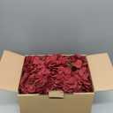 AVIVIHO 65Pcs Fake Flowers Burgundy Hydrangea Artificial Flowers Bulk (Not Squished, No Steaming Need) Silk Flowers with Stems for Wedding Decor,Home,Baby Shower,Table Centerpieces Decoration (Medium)