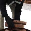 FURTALK Mens Ski Gloves Waterproof Winter Gloves Cycling Snowboard Cold Weather (Black, M)