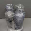 I00000 200pcs Silver Disposable Plastic Cups 9 oz Clear Plastic Cups Old Fashioned Tumblers Silver Rim Cup Disposable Party Cup Elegant Silver Wine Glasses Cocktail Cup