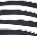 Auto Ventshade [AVS] Low Profile Rain Guards for 2006 - 2013 Lexus IS250/IS350 | Window Vent Visors, 4 pcs. - Smoke w/Chrome Trim | 794008