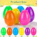 2 x 12PCS 6" Jumbo Easter Eggs, Large Empty Easter Eggs for Hunt, Colorful Giant Plastic Egg Fillable with Candy, Toys, Basket Stuffers Fillers, Easter Party Favors