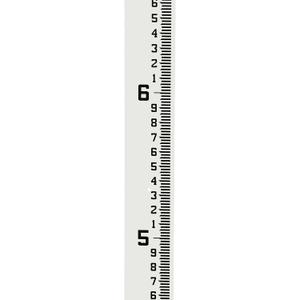AdirPro 4" Wide Stream Gauge - Heavy Duty Gauge - All Weather Guage (100ths/10ths/feet) (4-8')