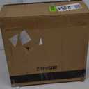 KKTONER Rolling Stool with BackRest Height Adjustable Round Chair with Wheels Swivel Drafting Work PU Leather stools Small (Black)