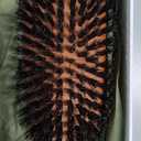 100% Wild Boar Bristle Hairbrush for Natural Healthy Hair, The Tibet brush, Medium Soft Bristles, Pear Wood Handle, for Fine or Thinning Hair, for Women & Men, Made in Germany's Black Forest