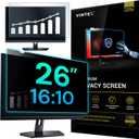 VINTEZ 26 Inch 16:10 Privacy Screen for Computer Monitor and Laptop - Anti Glare Protector Film Blue Light Filter Eye Protection - Computer Screen Privacy Shield, [1 Pack]