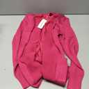 JJ Perfection Womens Casual Long Knit Cardigan Long Sleeve with Pockets Lightweight Open Front Sweater Jacket with Plus Size (Small, Awocal0273_magenta)